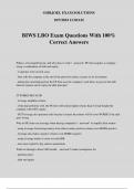 BIWS LBO Exam Questions With 100% Correct Answers