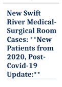 New Swift River Medical-Surgical Room Cases: **New Patients from 2020, Post- Covid-19 Update:**