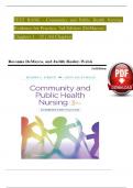 TEST BANK For Community and Public Health Nursing: Evidence for Practice, 3rd Edition by DeMarco, Walsh, Verified Chapters 1 - 25, Complete Newest Version