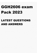 GGH2603 EXAM PACK 2023