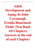 Adult Development and Aging, 8e John Cavanaugh,  Fredda Blanchard-Fields (Test Bank)