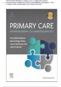 TEST BANK FOR Buttaro: Primary Care A Collaborative Practice Interprofessional  6TH EDITION (All Chapters 1- 228) Complete Guide with Rationales Revised  Edition 2024-2025