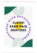 CLA1501 EXAM PACK 2024/2025