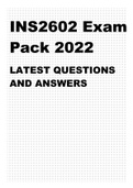 INS2602 EXAM PACK 2023