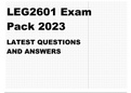 LEG2601 EXAM PACK 2023