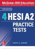 McGraw-Hill Education 4 HESI A2 Practice Tests, Third Edition by Kathy A. Zahler