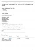 NACC PSW  BODY SYSTEMS /Household Management, Nutrition, and Hydration/ Foundations Tests Questions and Answers 2024 - 2025 Deal