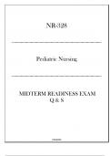 (NR-328) Midterm Readiness Exam Q & S - Pediatric Nursing