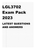 LGL3702 EXAM PACK 2023