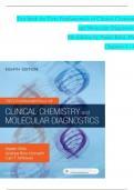 TEST BANK For Tietz Fundamentals of Clinical Chemistry and Molecular Diagnostics, 8th Edition by Nader Rifai, Verified Chapters 1 - 49, Complete Newest Version