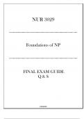 (NUR 3029) Final Exam Guide Q & S - Foundations of NP.