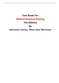 Test Bank For Medical-Surgical Nursing  7th Edition By Adrianne Linton, Mary Ann Matteson