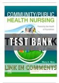 TEST BANK For Community/Public Health Nursing: Promoting the Health of Populations 8th Edition by Mary A. Nies, Melanie McEwen | Verified Chapter's 1 - 34 | Complete