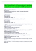 Med/Surg Final: ATI questions & Module questions and answers 100% all correct