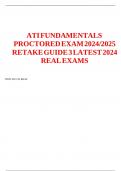 ATI FUNDAMENTALS PROCTORED EXAM 2024/2025 RETAKE GUIDE 3 LATEST 2024 REAL EXAMS