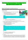 Test Bank Pharmacology A Patient-Centered Nursing Process Approach, 11th Edition by Linda E. McCuistion || All Chapters || Complete Solution | Grade A+.