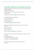 H & R Block Midterm Review Questions And Answers 2024/2025 Updated Quiz