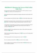 H&R Block #1 Questions And Answers With Verified Study Tests