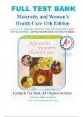 Maternity and Women's Health Care 11th Edition Lowdermilk Test Bank