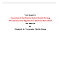 Test Bank For Essentials of Psychiatric Mental Health Nursing  A Communication Approach to Evidence-Based Care  4th Edition By Elizabeth M. Varcarolis, Chyllia Dixon