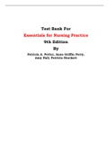 Test Bank For Essentials for Nursing Practice 9th Edition By Patricia A. Potter, Anne Griffin Perry,  Amy Hall, Patricia Stockert