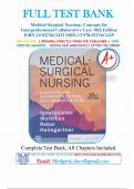 Test Bank For Medical Surgical Nursing 10th Edition Ignatavicius Workman All chapters (1-69)