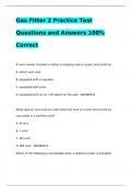 Gas Fitter 2 Practice Test Questions and Answers 100% Correct