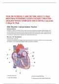  NUR 390 NURSING CARE OF THE ADULT 1 EKG RHYTHM INTERPRETATION PACKET UPDATED 2024/2025 WITH COMPLETE SOLUTIONS; Concordia College-St. Paul