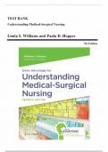 Test Bank For Understanding Medical Surgical Nursing 6th Edition By Linda S. Williams, Paula D Hopper| Chapter 1 – 57, Latest Edition|