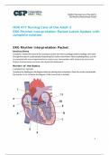 NUR 417 Nursing Care of the Adult 2 EKG Rhythm Interpretation Packet Latest Update with complete solution