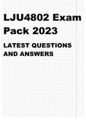 LJU4802 EXAM PACK 2023