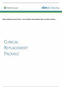 Clinical Replacement Packet - Jared Griffin Latest Update with complete solution;