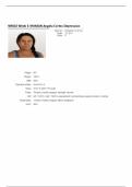 NR602 Week 6 IHUMAN Angela Cortez-Depression Case Study with complete Solutions 2024/2025 Updates