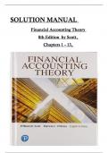 Solution Manual for Financial Accounting Theory 8th Edition William Scott All Chapters 1 to 13 complete Verified editon ISBN: 9780134166681