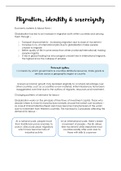 Migration, identity and sovereignty revision notes for A Level Edexcel Geography 