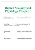 Human Anatomy and Physiology Chapter 1