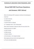 Drexel NUR 550 Final Exam Questions and Answers 100% Solved