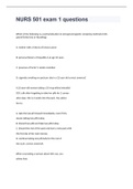 NURS 501 exam 1 questions with 100% correct answers