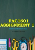 FAC1601 Assignment 1 Solutions First Semester 2023