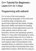 C++ programming for beginners 