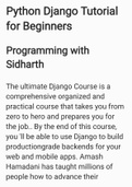 Django tutorial for beginners 