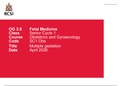 OBGYN-MULTIPLE GESTATION-ROYAL COLLEGE OF SURGEONS IRELAND