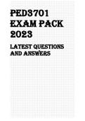 PED3701 EXAM PACK 2023