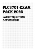 PLC3701 EXAM PACK 2023