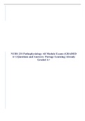 NURS 231 Pathophysiology All Module Exams (GRADED A+) Questions and Answers- Portage Learning| Already Graded A+