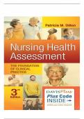 complete  test bank for Nursing Health Assessment: The Foundation of Clinical Practice 3rd Edition  all chapters included