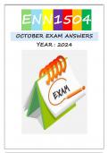 ENN1504 OCT/NOV EXAM ANSWERS 2024