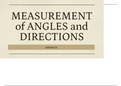 How to measure angles and directions