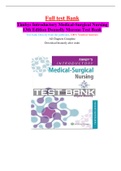 Timbys Introductory Medical Surgical Nursing 13th Edition Donnelly Moreno Test Bank