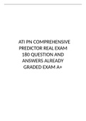 ATI PN Comprehensive Predictor  Exam 180 Questions and Answers 2023